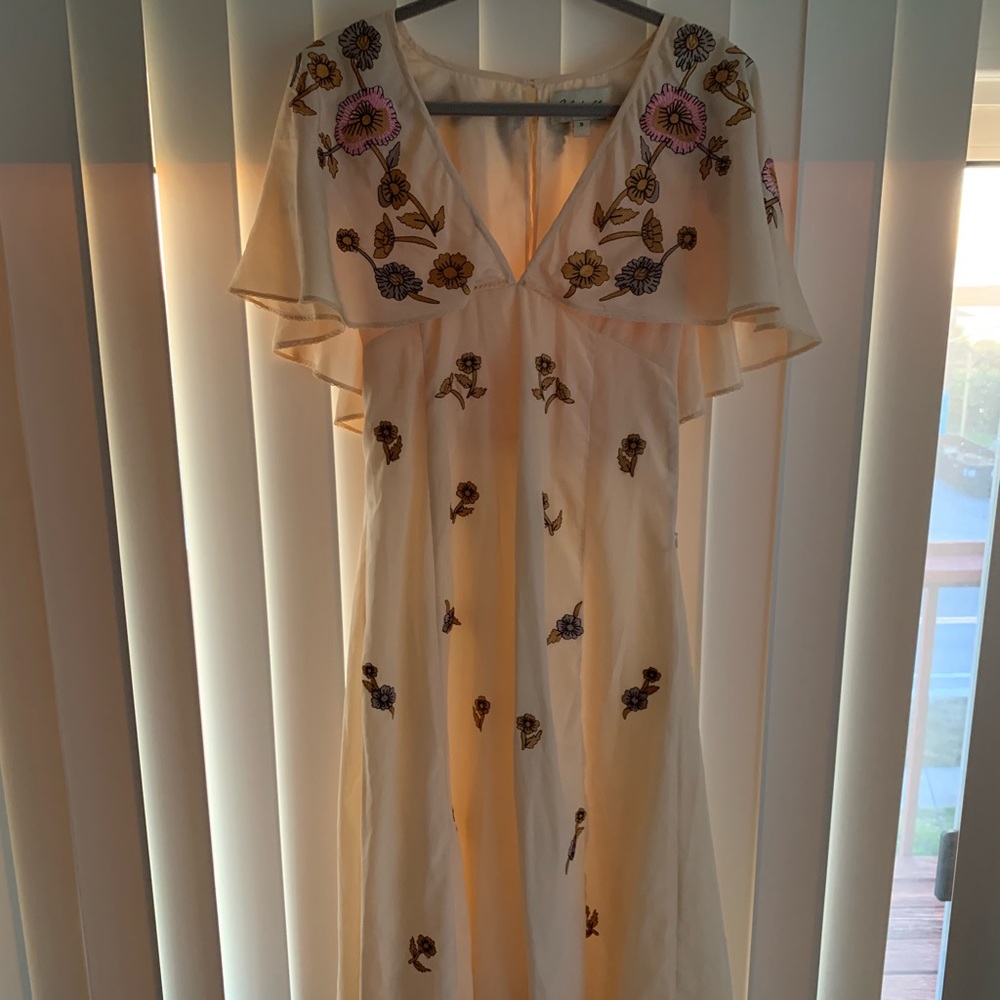 Cleobella HERMOSA KAFTAN DRESS IN APRICOT, SM - Picture 3 of 7